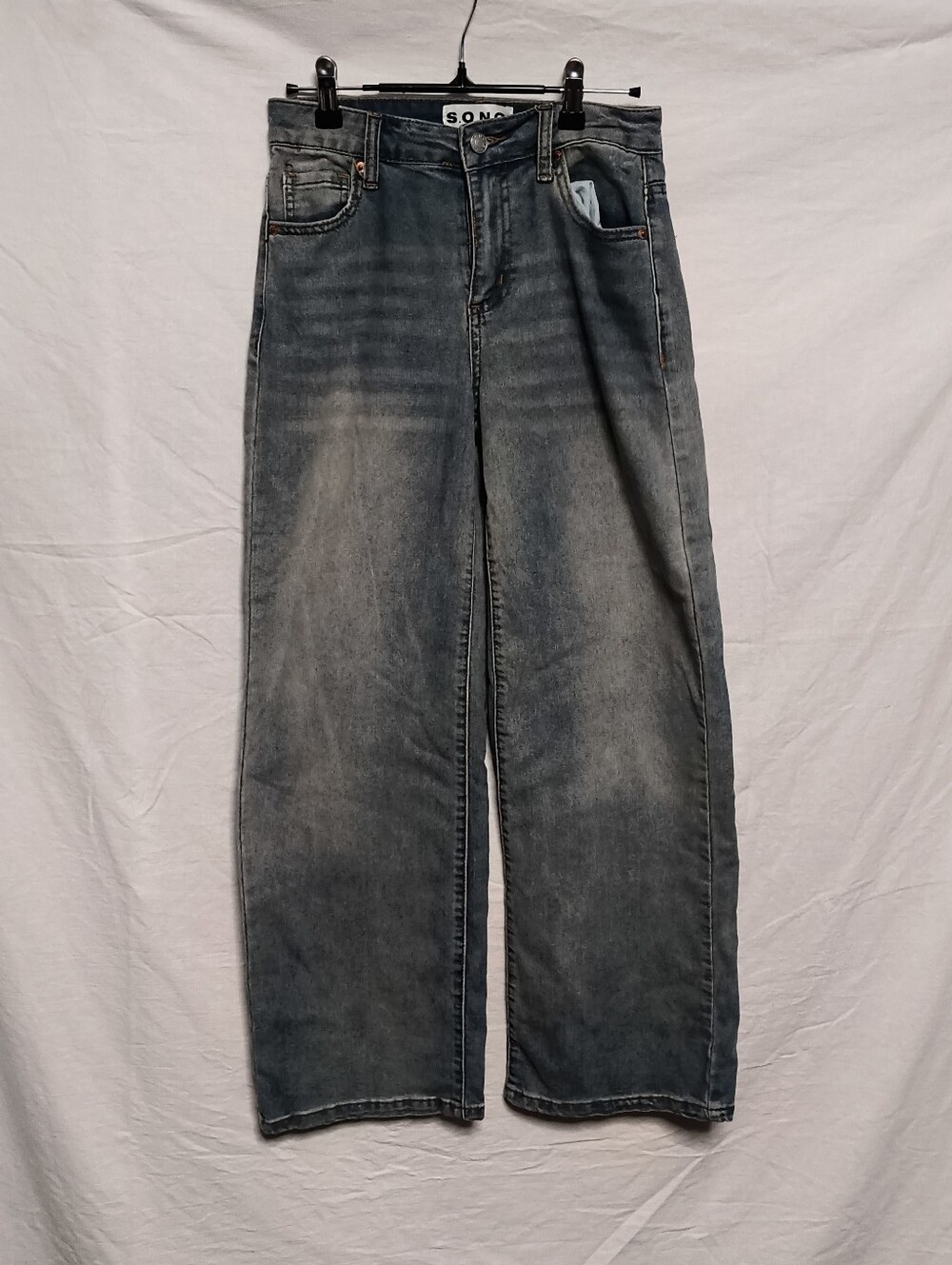 S O N.G. Stone Washed Blue Women's Straight-Leg Jeans Size 0/24